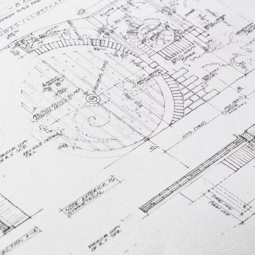 Lord of the Rings Blueprint Art Print The Grey Havens 59 x 42 cm