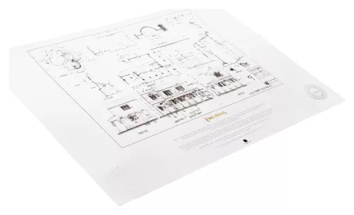 Lord of the Rings Blueprint Art Print The Courtyard of Minas Tirith 59 x 42 cm