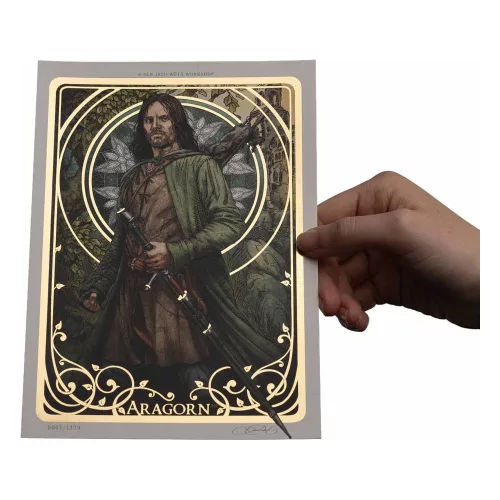 Lord of the Rings Art Print Aragorn Art Card 14 x 21 cm Limited Edition