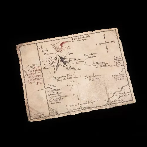 The Hobbit Art Print Thorin's Map 40 x 30 cm