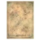 The Hobbit Art Print New Zealand Map of Middle Earth 50 x 70 cm
