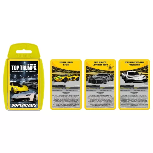 Super Cars Card Game Top Trumps *German Version*