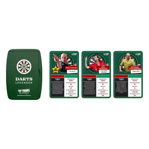 Darts Card Game Top Trumps Collectables Legenden *German Version*