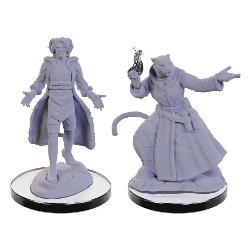 Critical Role Unpainted Miniature Lucien Tavelle & Cree Deeproots