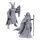 D&D Nolzur's Marvelous Miniatures Unpainted Miniatures 2-Pack 50th Anniversary Elves