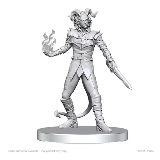 Pathfinder Deep Cuts Unpainted Miniatures Vordine (Infantry Devil) & Pitborn Rogue