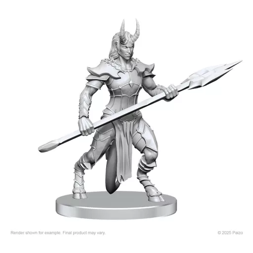 Pathfinder Deep Cuts Unpainted Miniatures Vordine (Infantry Devil) & Pitborn Rogue