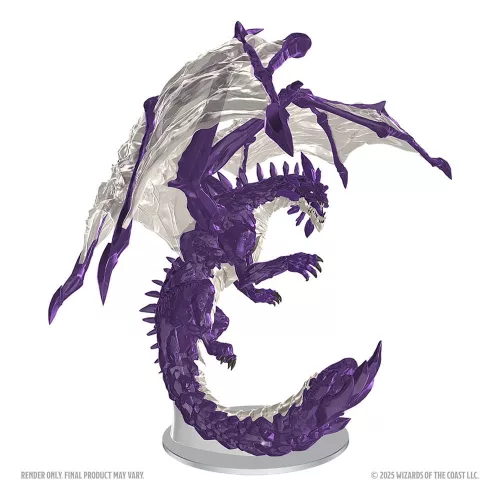 D&D Nolzur's Marvelous Miniatures Unpainted Miniatures Adult Amethyst Dragon 38 cm
