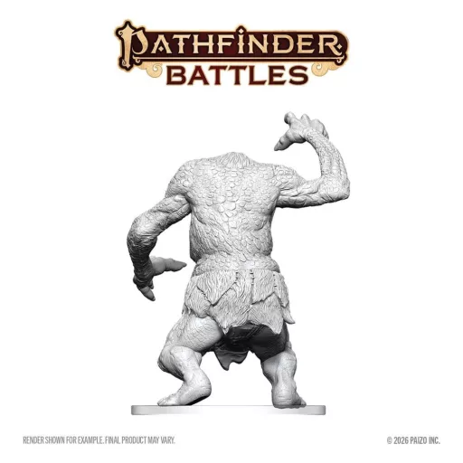 Pathfinder Battles Deep Cuts Unpainted Miniature Forest Troll 15 cm