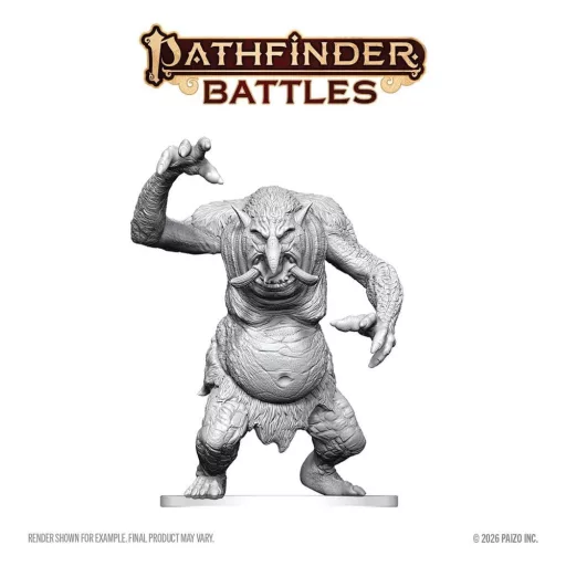 Pathfinder Battles Deep Cuts Unpainted Miniature Forest Troll 15 cm