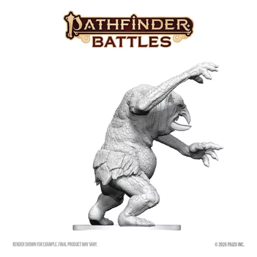 Pathfinder Battles Deep Cuts Unpainted Miniature Forest Troll 15 cm