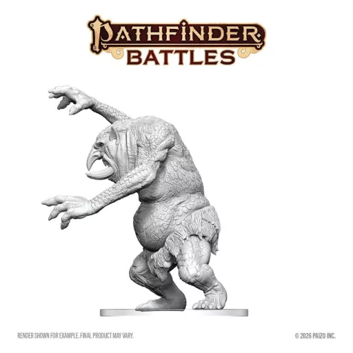 Pathfinder Battles Deep Cuts Unpainted Miniature Forest Troll 15 cm
