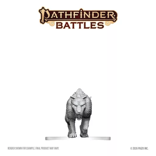 Pathfinder Battles Deep Cuts Unpainted Miniature Hyaenodon 13 cm