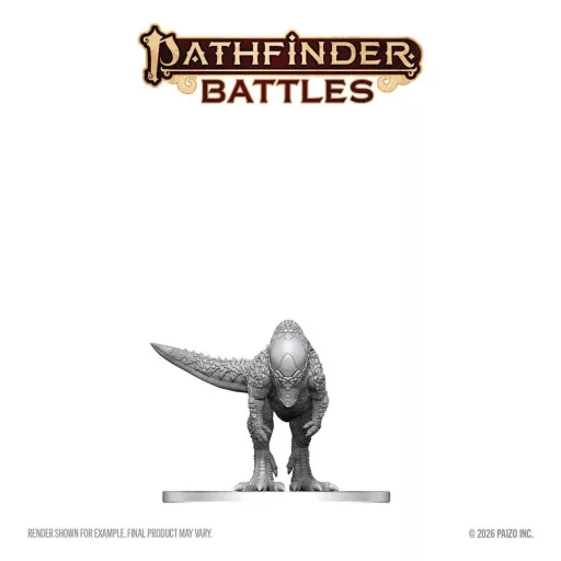 Pathfinder Battles Deep Cuts Unpainted Miniature Pachycephalosaurus 13 cm