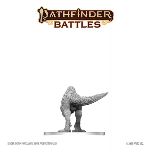 Pathfinder Battles Deep Cuts Unpainted Miniature Pachycephalosaurus 13 cm