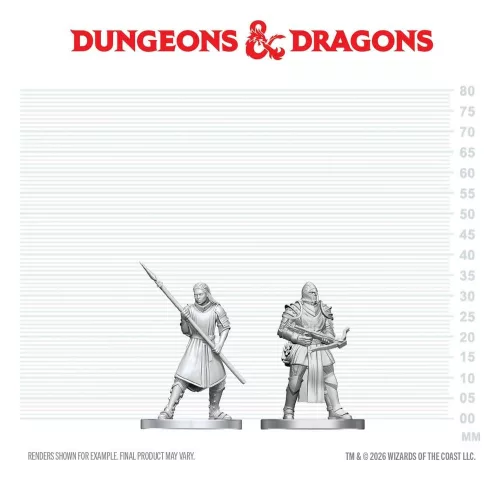 D&D Nolzur's Marvelous Miniatures Mini Figures Town Guards 13 cm