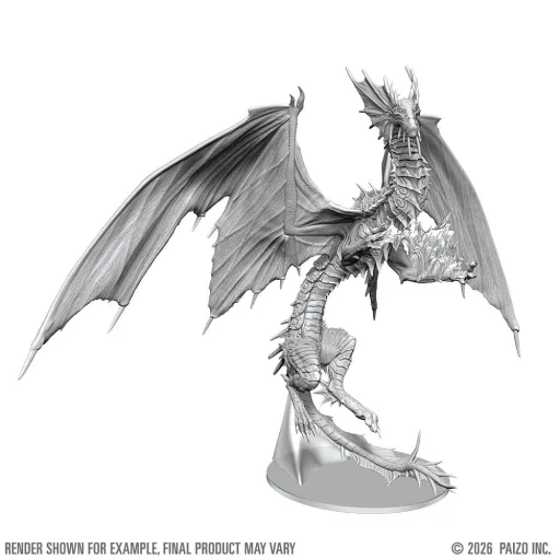 Pathfinder Deep Cuts Unpainted Boxed Miniature Adult Mirage Dragon 23 cm