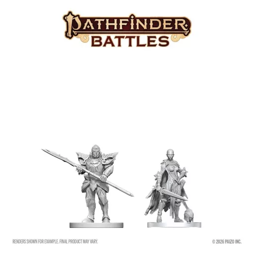 Pathfinder Battles Deep Cuts Unpainted Miniature Nail & Rack Hellknights 14 cm
