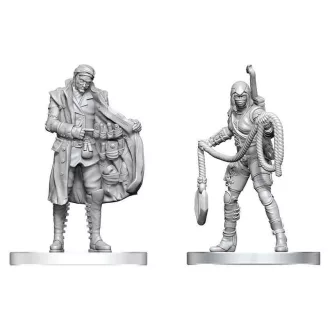   Pathfinder Battles Deep Cuts Unpainted Miniature Burglar & Fence 14 cm