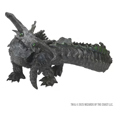 D&D Replicas of the Realms Life-Size Foam Figure Black Dragon Wyrmling 46 cm