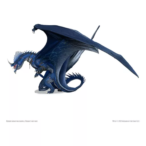 D&D Icons of the Realms Boxed prepainted Miniatures Ancient Blue Dragon 20 cm