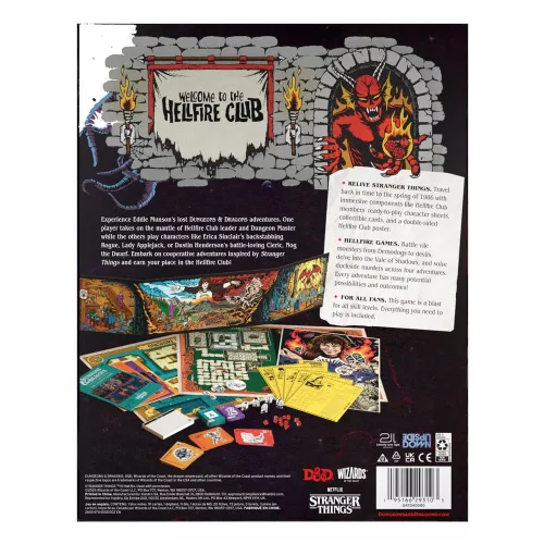 Dungeons & Dragons Board Game Stranger Things: Welcome to the Hellfire Club english