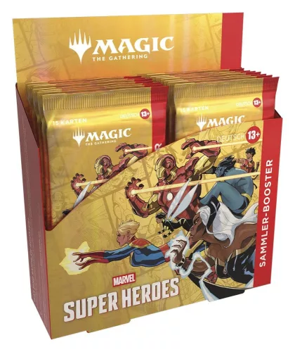 Magic the Gathering Marvel Super Heroes Collector Booster Display (12) german