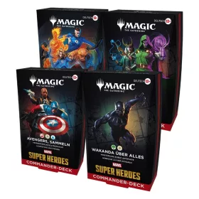   Magic the Gathering Marvel Super Heroes Commander Decks Case (4) german