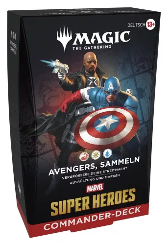 Magic the Gathering Marvel Super Heroes Commander Decks Case (4) german