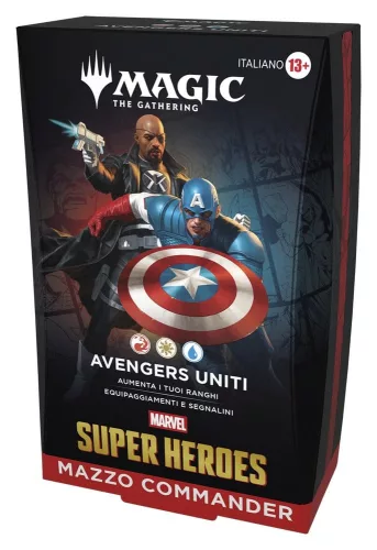 Magic the Gathering Marvel Super Heroes Commander Decks Case (4) italian