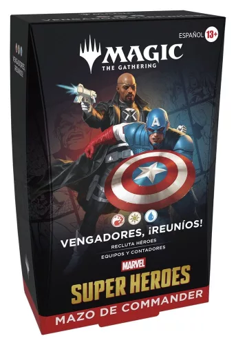 Magic the Gathering Marvel Super Heroes Commander Decks Case (4) spanish
