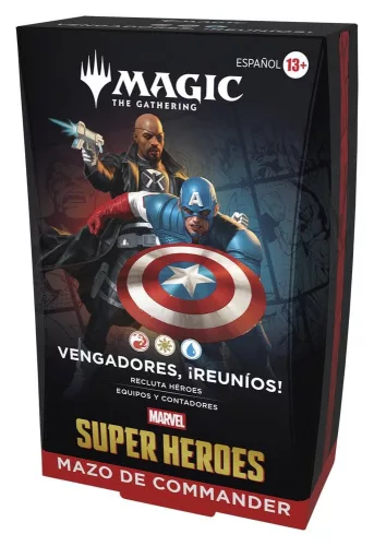 Magic the Gathering Marvel Super Heroes Commander Decks Case (4) spanish