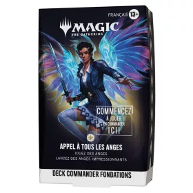   Magic the Gathering Foundations Commander Decks Case (5) french
