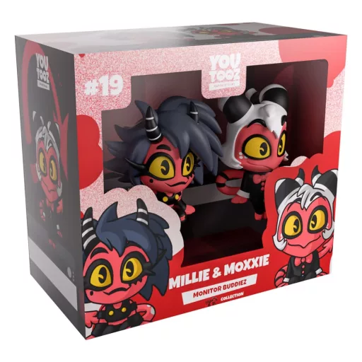 Helluva Boss Vinyl Figures Millie & Moxxie Monitor Buddiez