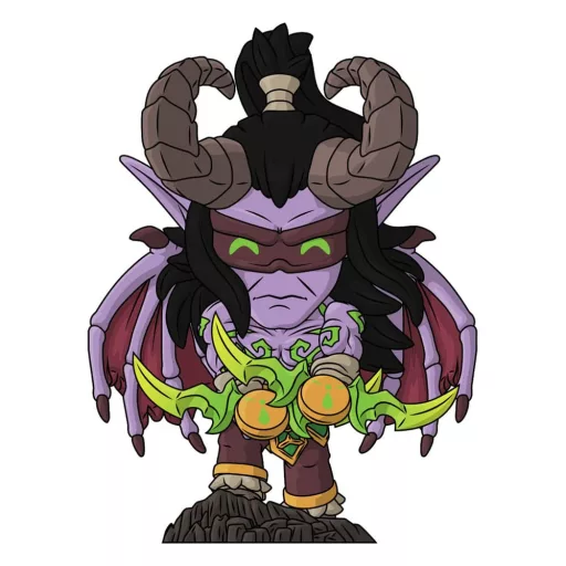 World of Warcraft Vinyl Figura Illidan Stormrage 13 cm