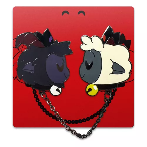 Cult of The Lamb Kitűző Goat & Lamb 5 cm