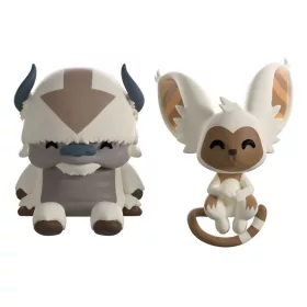   Avatar: The Last Airbender Vinyl Figurák Appa and Momo Monitor Buddiez 5 cm