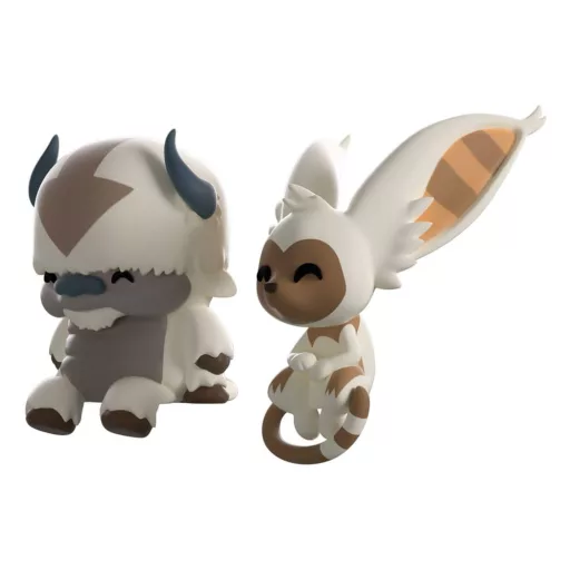 Avatar: The Last Airbender Vinyl Figurák Appa and Momo Monitor Buddiez 5 cm