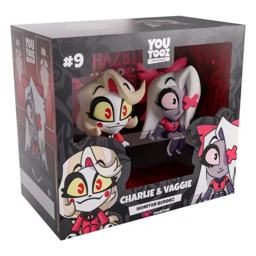 Hazbin Hotel Vinyl Figuras Charlie & Vaggie Monitor Buddiez