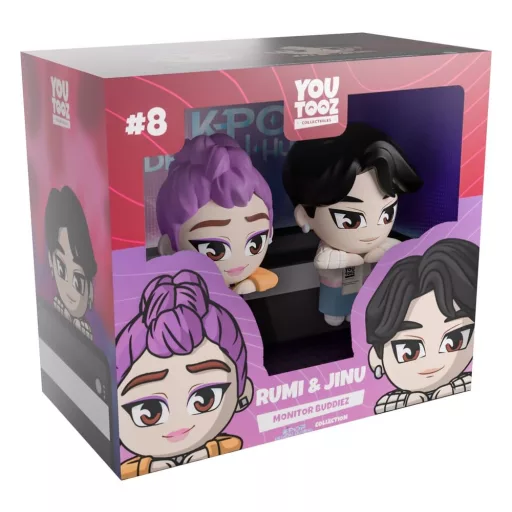 KPop Demon Hunters Vinyl Figures Jinu & Rumi Monitor Buddiez 6 cm