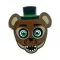Five Nights at Freddy's Pin Badge Popgoes The Weasel Glow in the Drak Spinning 5 cm