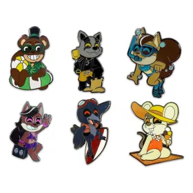   Five Nights at Freddy's Enamel Pins Set Popgoes Beach 3 cm (6)