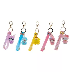   Sanrio Raincoat Series Keychain with Hand Strap Hello Kitty and Friends Display (12)