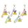 Sanrio Light-Up Star Series Keychain with Hand Strap Hello Kitty and Friends Display (12)