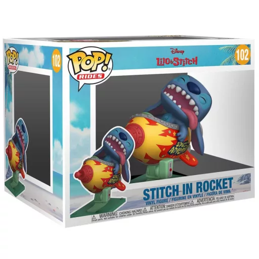 Lilo & Stitch POP! Rides Vinyl Figura Stitch in Rocket 15 cm