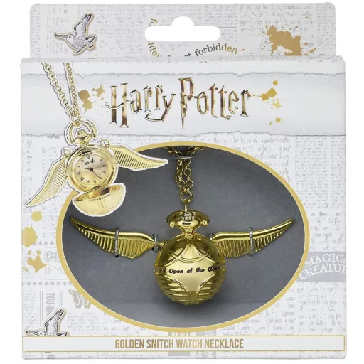 Harry Potter Óra Nyaklánc Golden Snitch (aranyozott)